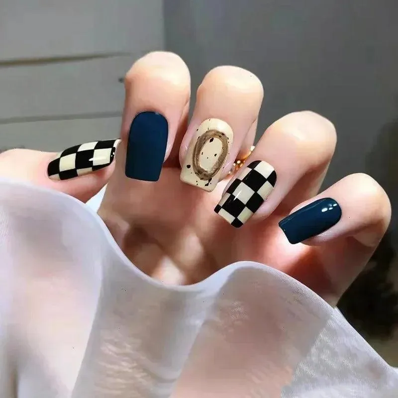 Vibrant Rainbow Ballerina Nail Art Set: Playful & Reusable Designs