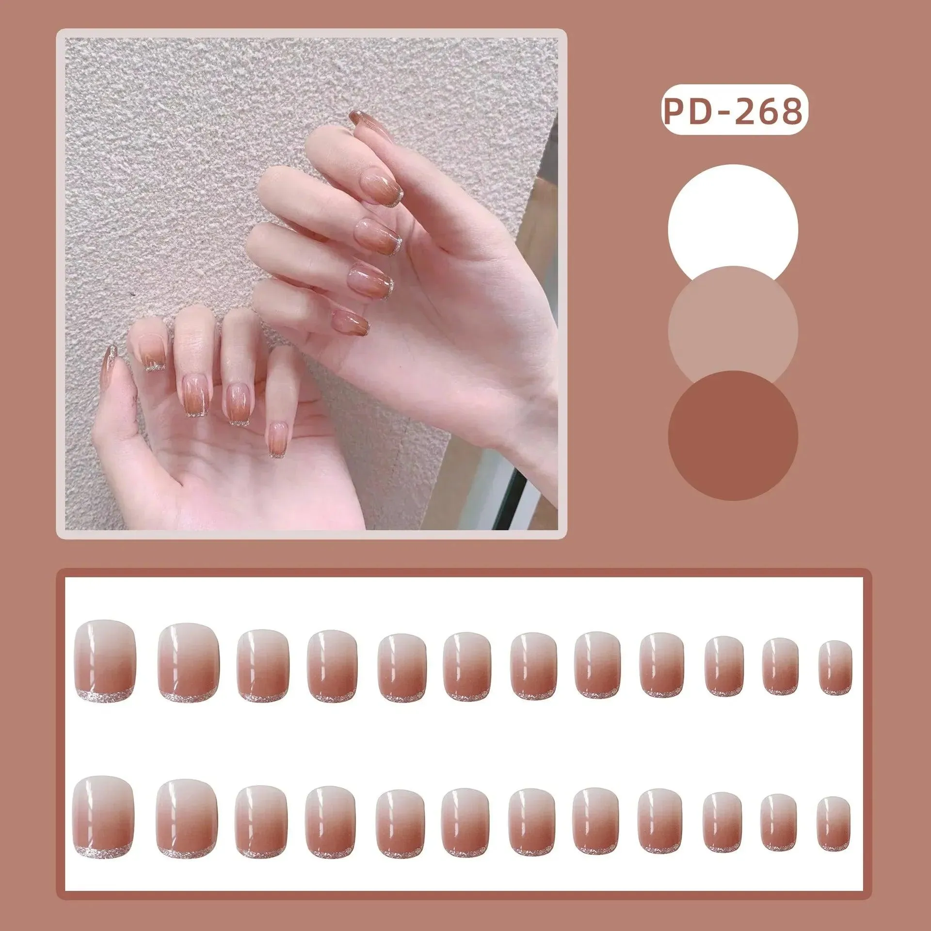 Vibrant Rainbow Ballerina Nail Art Set: Playful & Reusable Designs