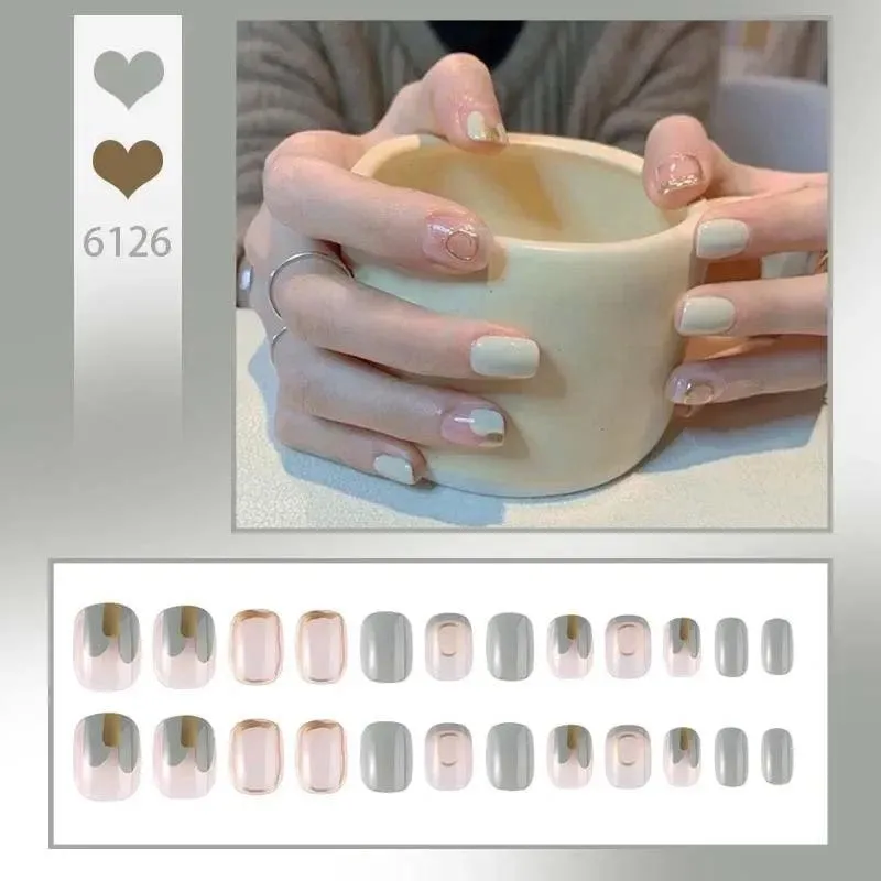 Vibrant Rainbow Ballerina Nail Art Set: Playful & Reusable Designs