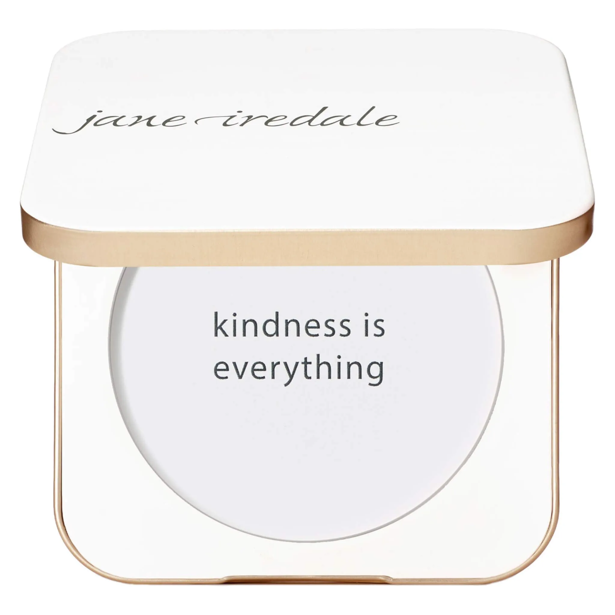 White Refillable Compact