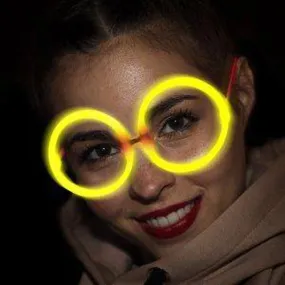 Yellow Round Glow Eyeglasses